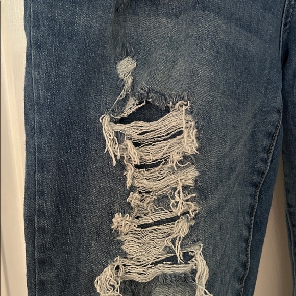 Rue21 Dark Blue Distressed Skinny Jeans - Picture 2 of 4